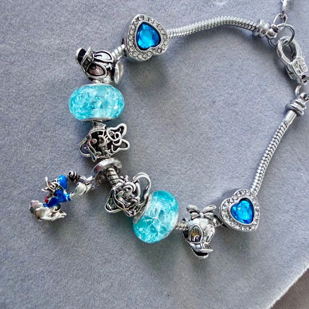 Pandora-like Bead Charm Fits Snake Chain Bracelet